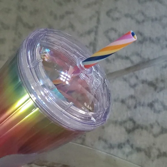 Starbucks 2021 Rainbow Kaleidoscope 24oz. Cold Cup - Picture 2 of 5